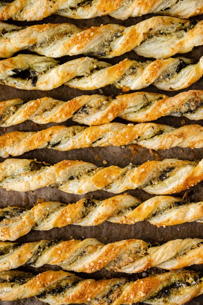 pesto parmesan cheese straws recipe
