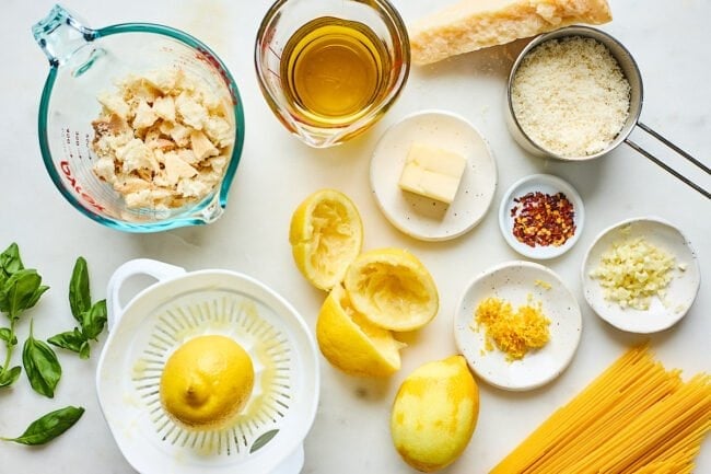 lemon spaghetti ingredients