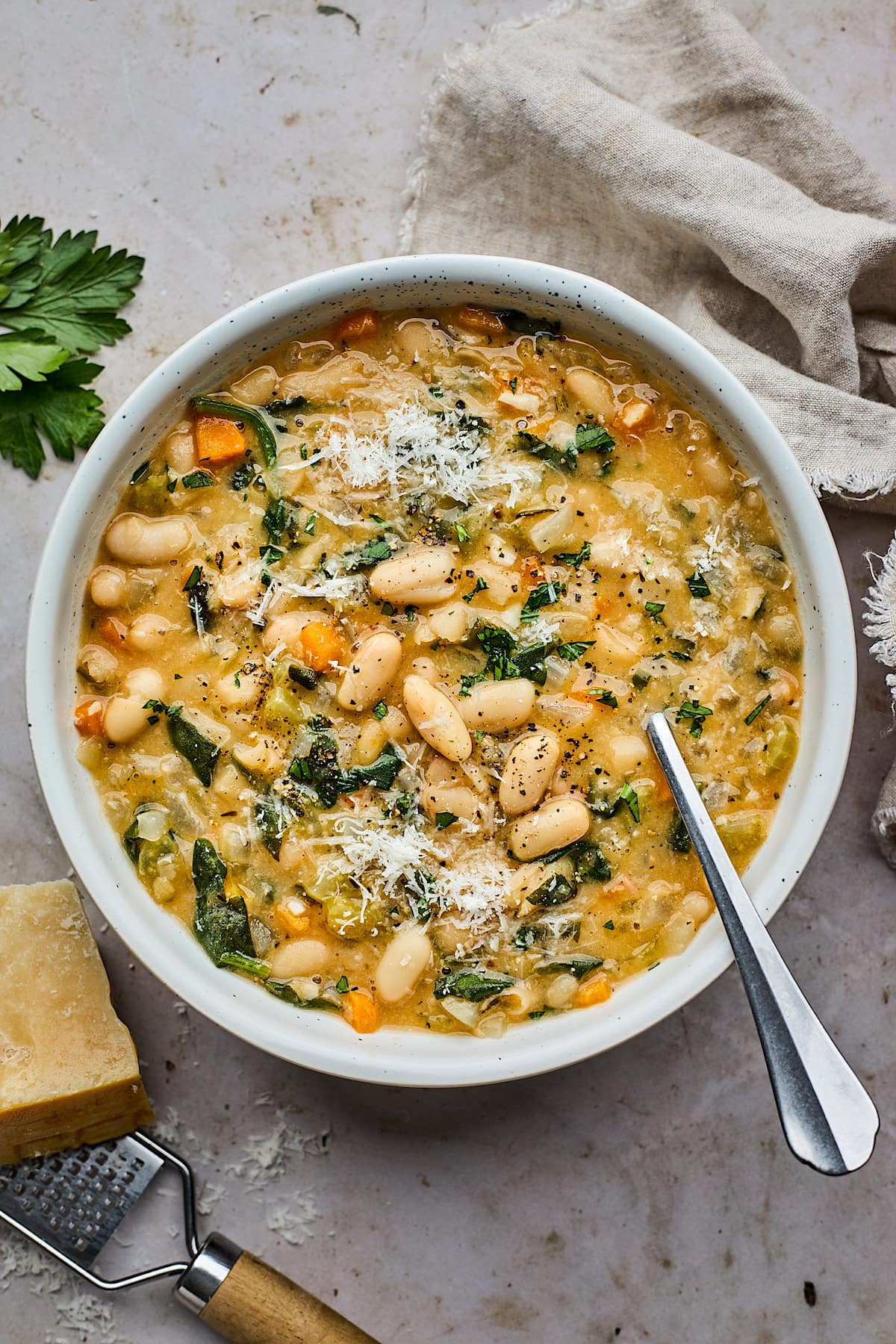 white bean soup.