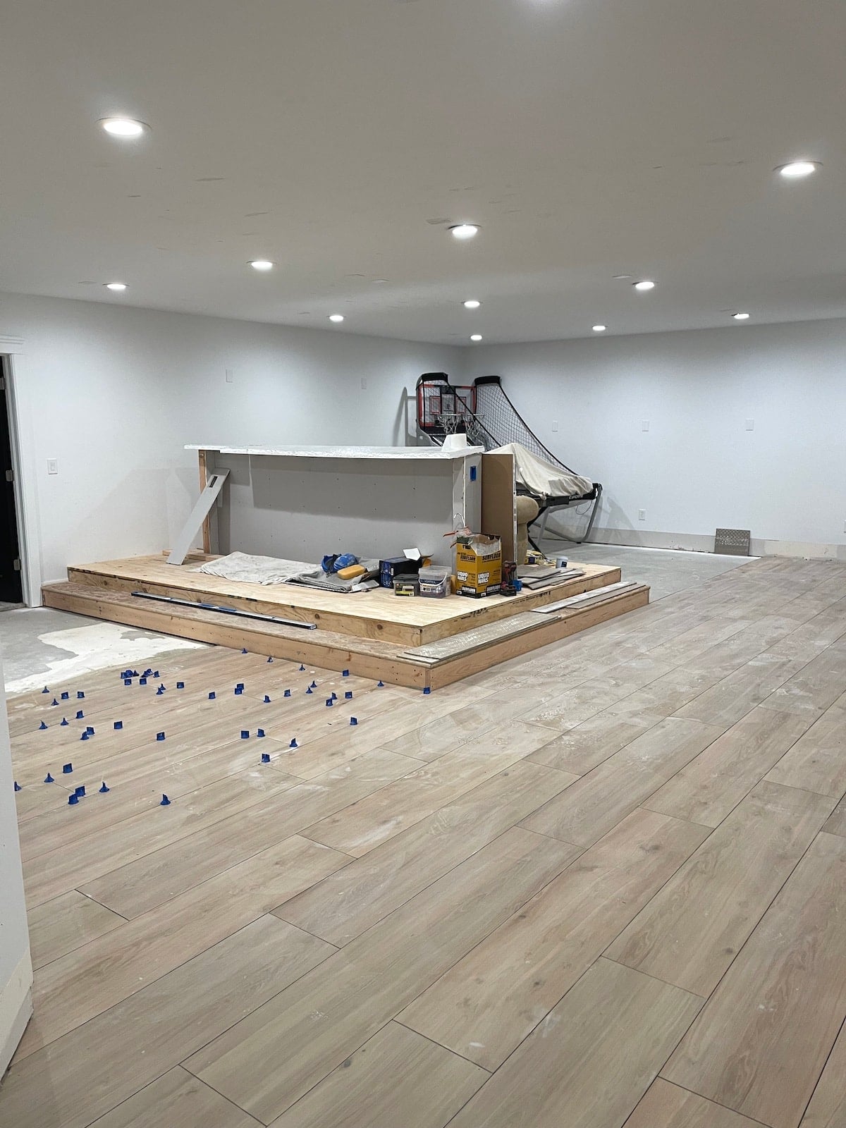 basement theatre remodel.
