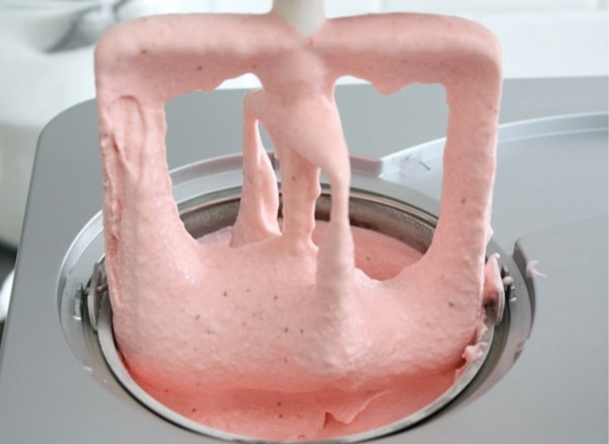homemade ice cream.