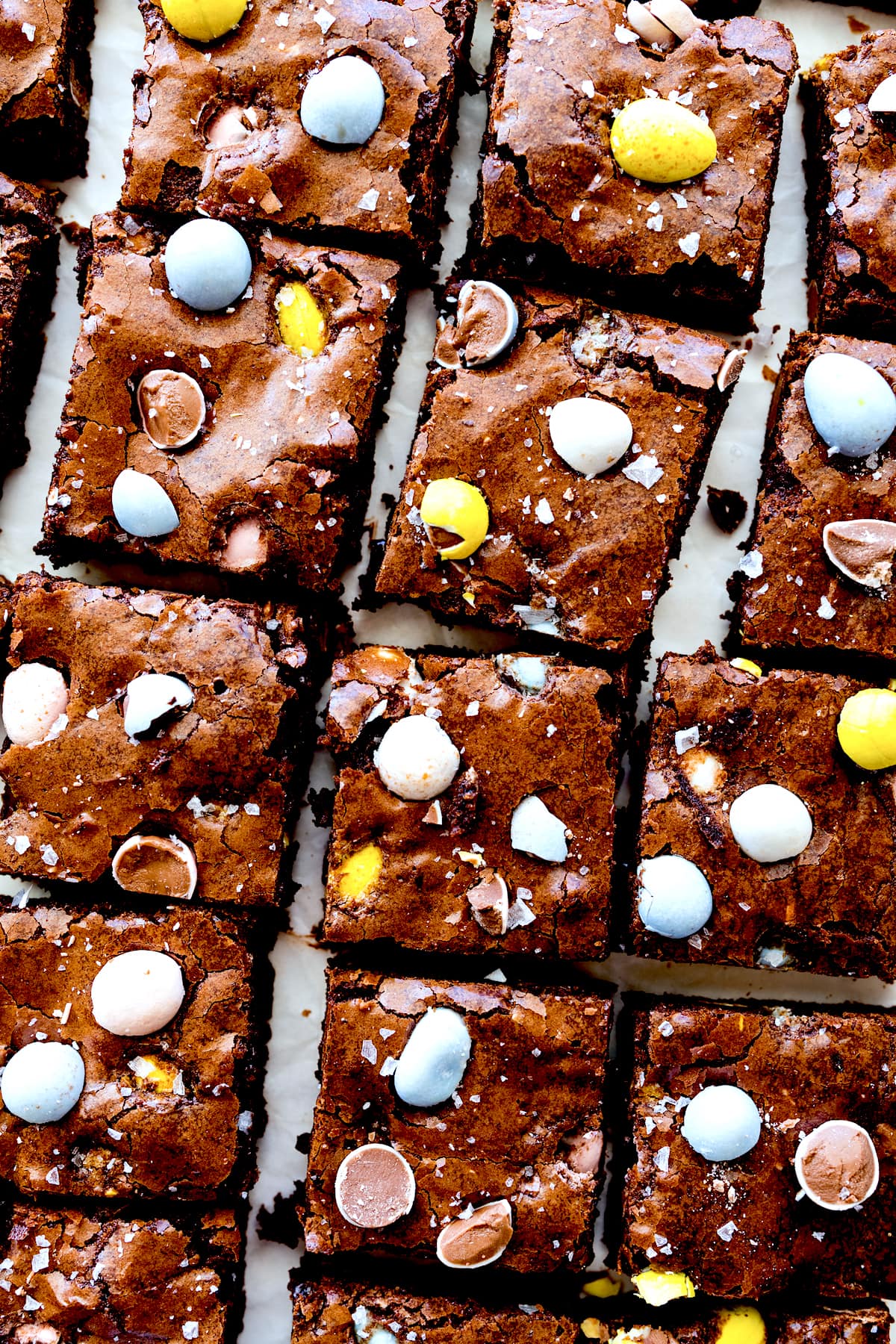 Cadbury egg brownies.