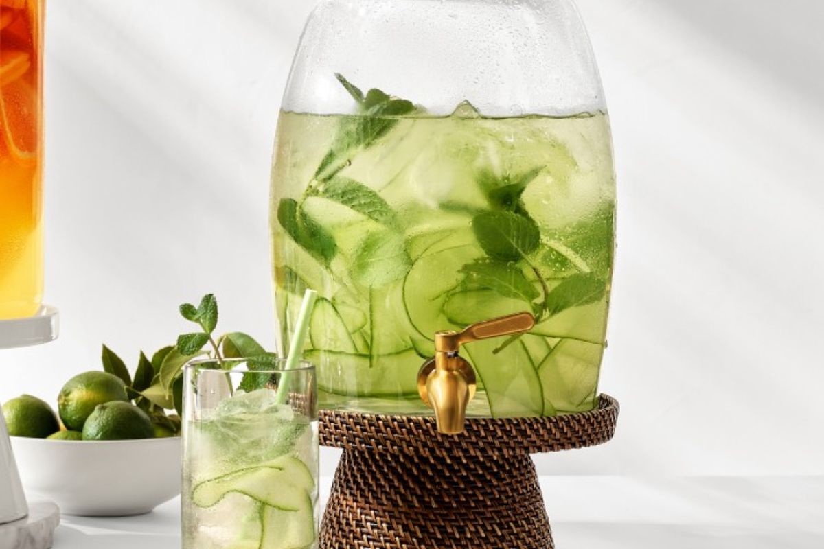 Williams Sonoma Glass Beverage Dispenser